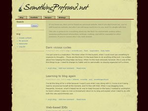 SomethingProfound.net screen shot #1